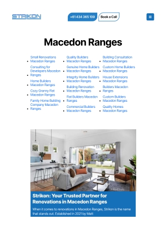 Custom Home Builders Macedon Ranges