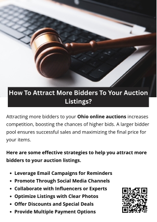 How To Attract More Bidders To Your Auction Listings?