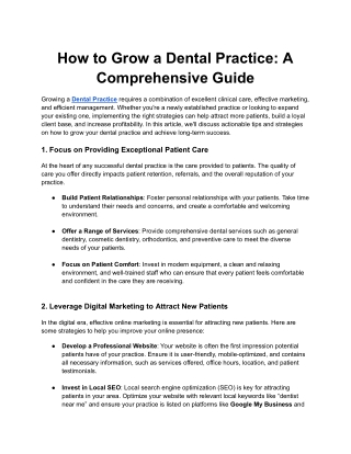 Dental Practice