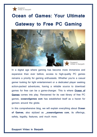 Ocean of Games: Your Ultimate Gateway to Free PC Gaming