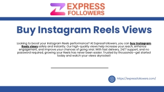Buy Instagram Reels Views – Boost Your Reach Instantly | ExpressFollowers