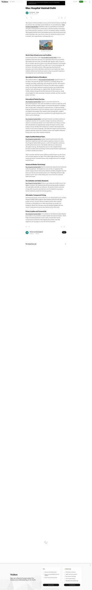 Max Hospital Vaishali Delhi - Medical Destination For International Patients