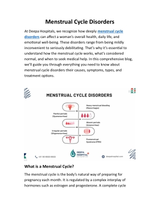 Menstrual Cycle Disorders