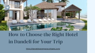 How to Choose the Right Hotel in Dandeli for Your Trip