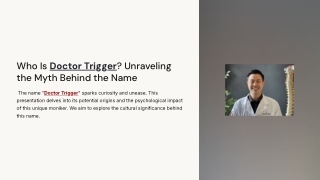 The Rise of Doctor Trigger in Pop Culture and Fiction