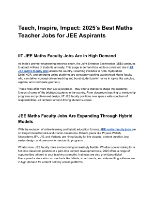 Tallento: Your Gateway to Premium Teaching Careers