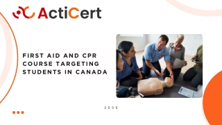 First Aid and CPR course targeting students in Canada.