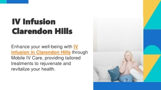 IV Infusion Clarendon Hills