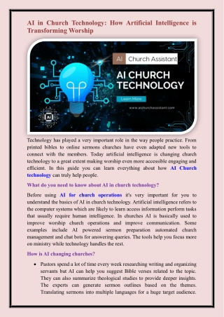 AI Church technology
