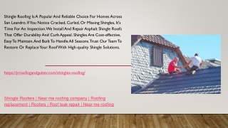 JR Roofing shingles roof