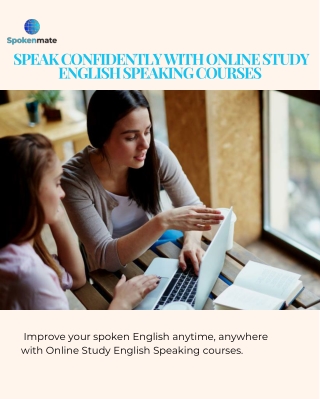 Speak Confidently with Online Study English Speaking Courses