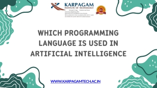 Which Programming Language Is Used in Artificial Intelligence
