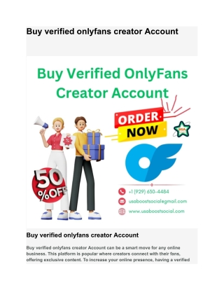 Buy verified onlyfans creator Account