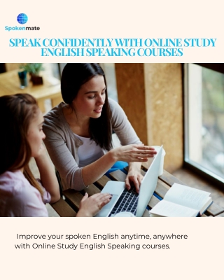 Speak Confidently with Online Study English Speaking Courses