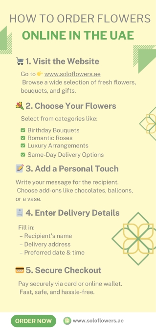 How to Order Flowers Online in the UAE – A Simple Guide with Solo Flowers