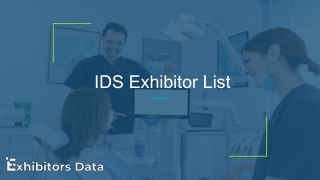 IDS Exhibitor List