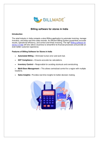 Billing software for stores in India1