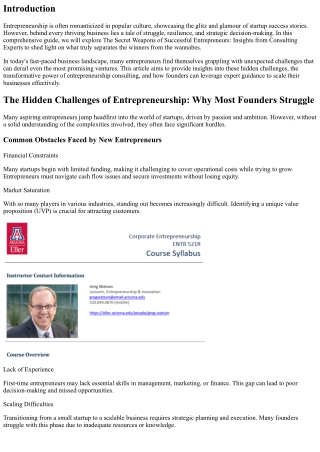 The Secret Weapons of Successful Entrepreneurs: Insights from Consulting Experts