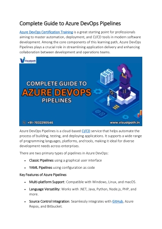 Azure DevOps Training Online - Azure DevOps Course