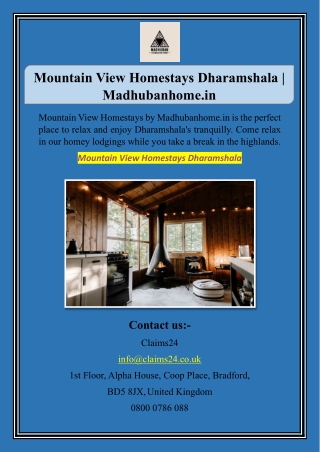 Mountain View Homestays Dharamshala | Madhubanhome.in