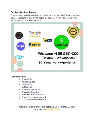 Buy Verified Coinbase Accounts - 100% Fully Verified & Safe