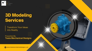 3D Modeling Services at Tesla Mechanical Designs