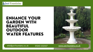 Enhance Your Garden with Beautiful Outdoor Water Features