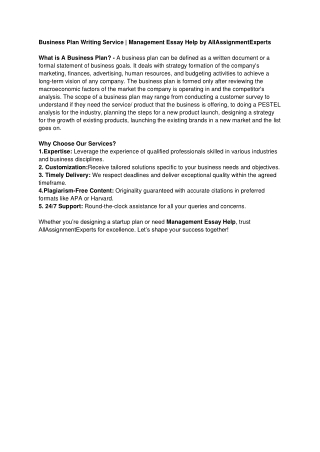 _Management Essay Help by All Assignment Experts