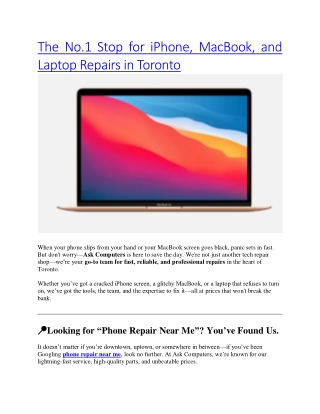 The No.1 Stop for iPhone, MacBook, and Laptop Repairs in Toronto (1)
