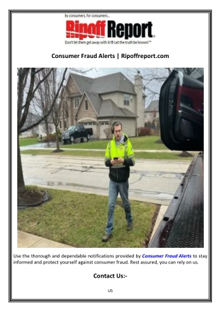 Consumer Fraud Alerts  Ripoffreport.com