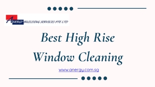 Best High Rise Window Cleaning - www.anergy.com.sg