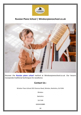 Russian Piano School  Windsorpianoschool.co.uk