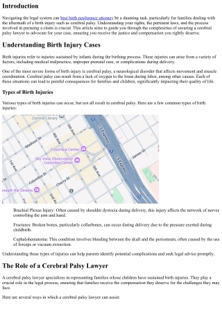 Navigating the Legal System with a Cerebral Palsy Lawyer