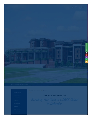 Top CBSE School in Dehradun – A Gateway to Quality Education
