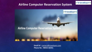 Airline Computer Reservation System