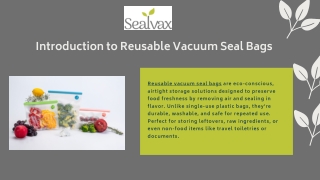 Eco-Friendly Reusable Vacuum Seal Bags for Everyday Use