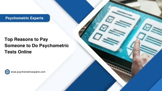 Top Reasons to Pay Someone to Do Psychometric Tests Online