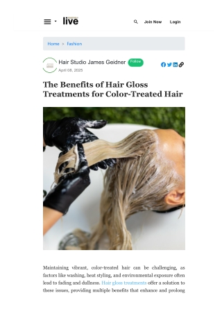 The Benefits of Hair Gloss Treatments for Color-Treated Hair