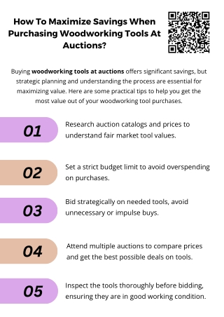 How To Maximize Savings When Purchasing Woodworking Tools At Auctions?