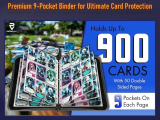 Premium 9 Pocket Binder for Ultimate Card Protection