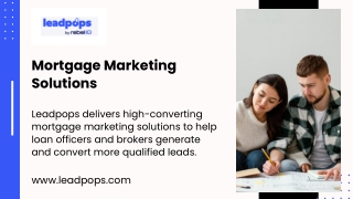 Mortgage Marketing Solutions - Leadpops