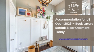 Accommodation for US Open 2025 – Stay Near Oakmont with Premium Rentals