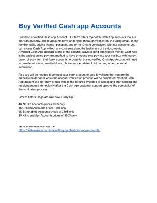 Buy Verified Cash app Accounts