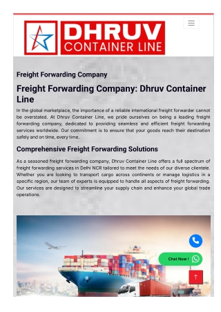 Freight forwarding company
