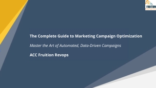Marketing Campaign Optimization