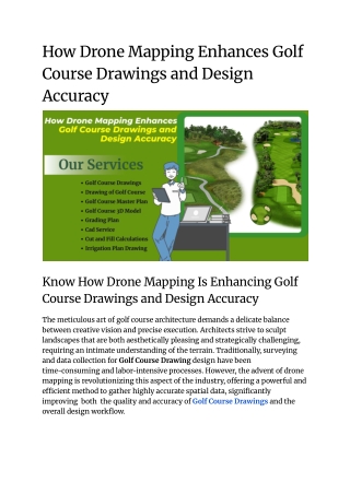 How Drone Mapping Enhances Golf Course CAD Drawings and Design Accuracy_offpage blog_Komal