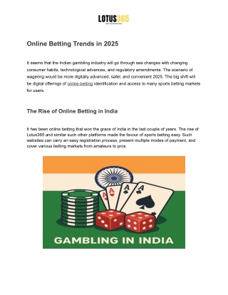 Online Betting Trends in 2025
