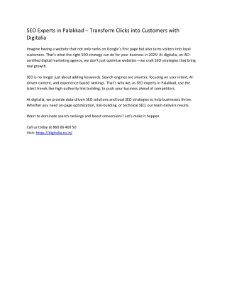 SEO Experts in Palakkad