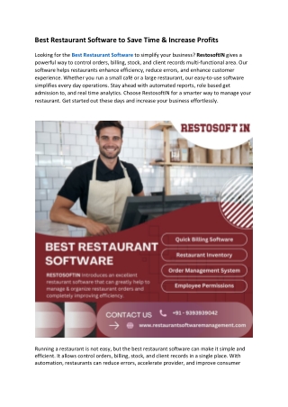 Best Restaurant Software to Save Time & Increase Profits