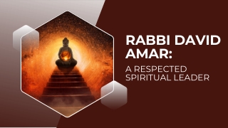 Rabbi David Amar: A Voice of Faith, Knowledge, and Guidance